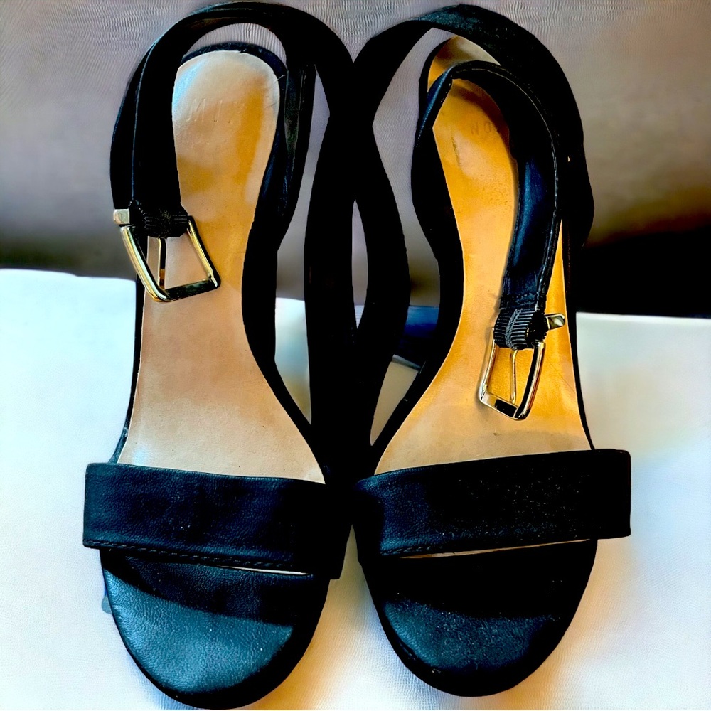 Women’s Mix No. 6 Black Wedge Sandal Size 7.5